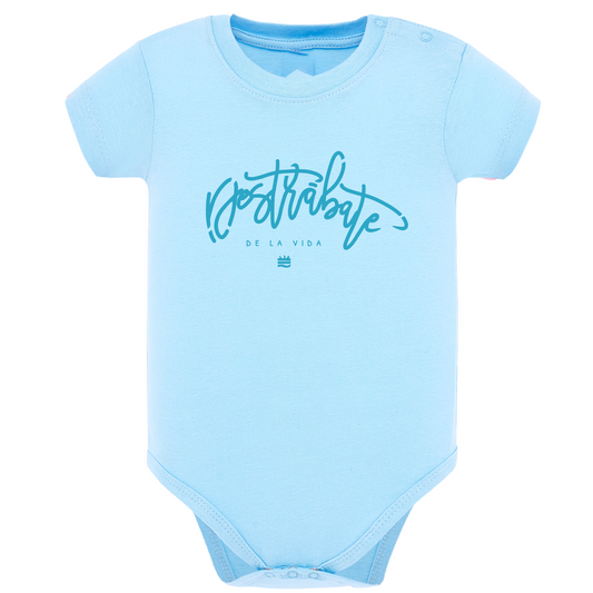 Body de bebé Azul ¨Destrábate de la vida¨ Opción 2