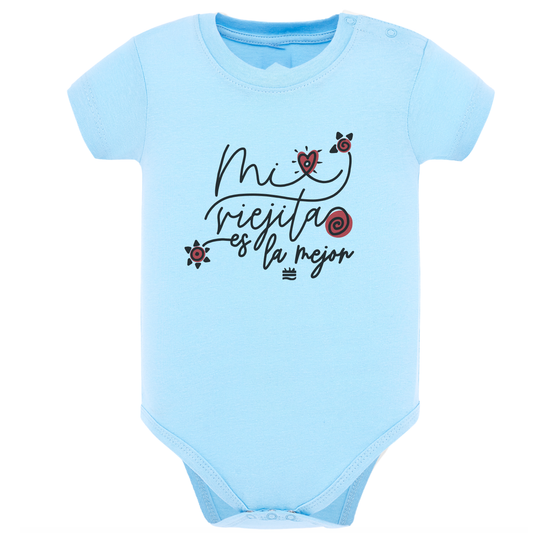 Body de bebé Azul ¨Mi viejita¨