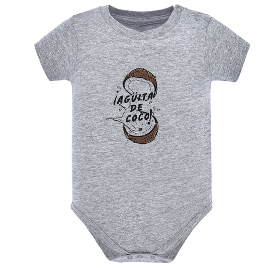 Body de bebé Gris ¨Agüita de coco¨