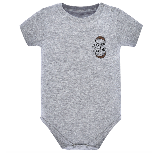 Body de bebé Gris ¨Agüita de coco¨ Opción 2