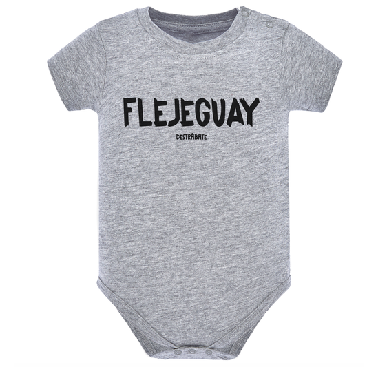 Body de bebé Gris ¨Fleje guay¨ Opción 2