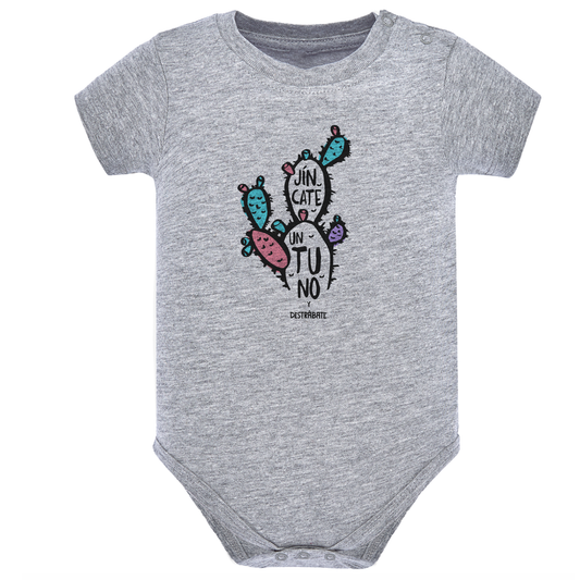 Body de bebé Gris ¨Jincate un tuno¨