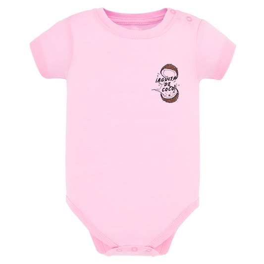 Body de bebé Rosa ¨Agüita de coco¨ Opción 2