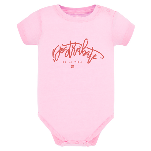 Body de bebé Rosa ¨Destrábate de la vida¨ Opción 2