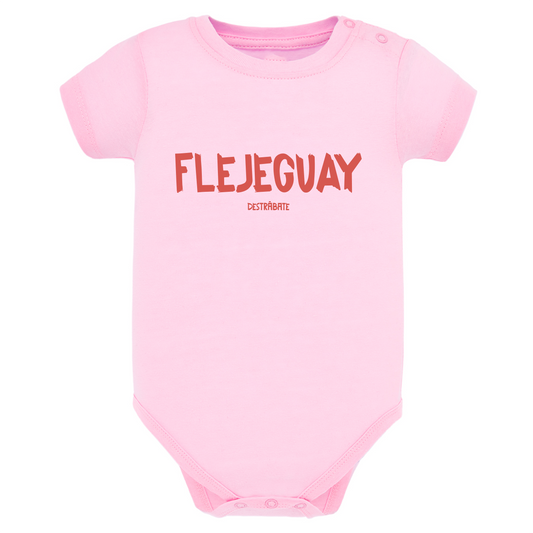 Body de bebé Rosa ¨Fleje guay¨ Opción 3