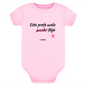 Body de bebé Rosa ¨Esta profe, mola fleje"