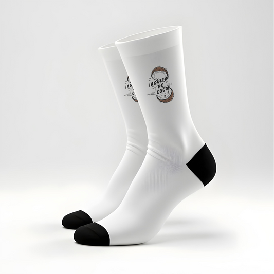 Calcetines largos ''Agúita de coco'' Opción 2