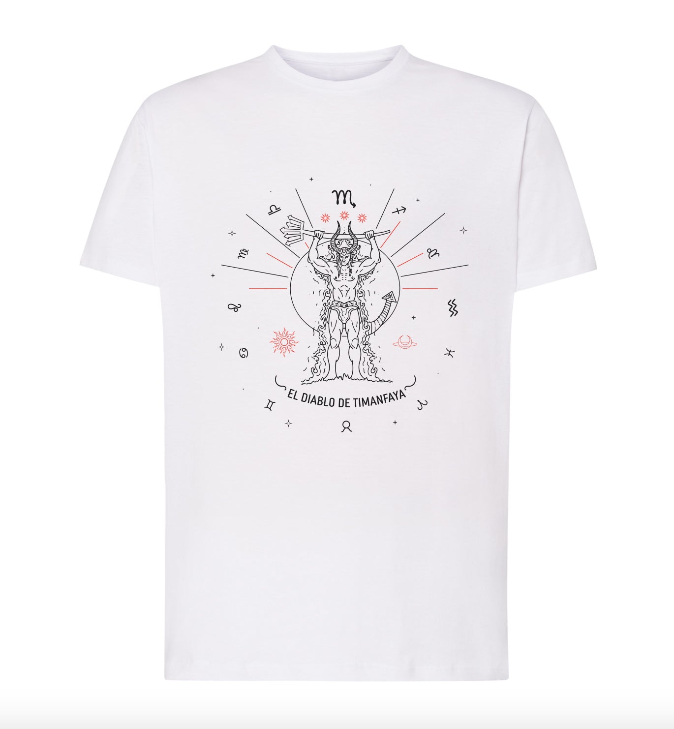 Camiseta Reg BL "El Diablo de Timanfaya" (Escorpio) Horóscopo Canario
