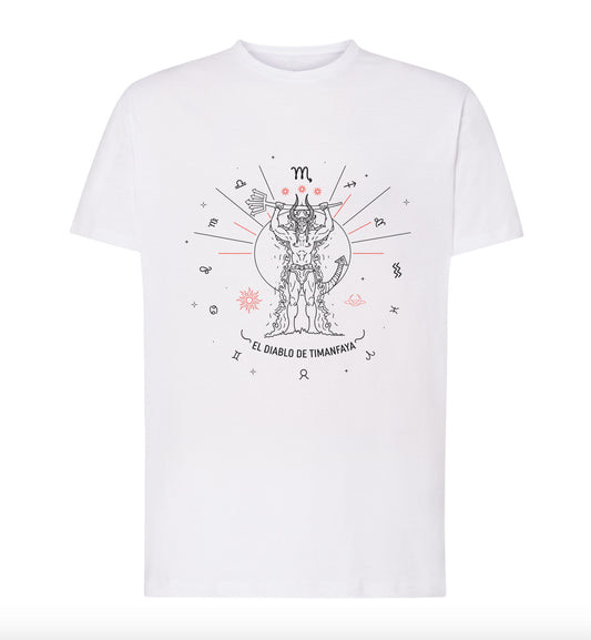Camiseta Reg BL "El Diablo de Timanfaya" (Escorpio) Horóscopo Canario