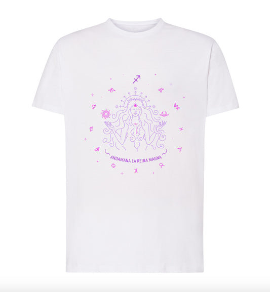 Camiseta Reg BL "Andamana la reina magna" (Sagitario) Horóscopo Canario