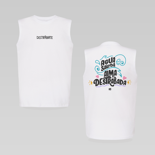 Camiseta regular BL sin manga "Alma destrabada"