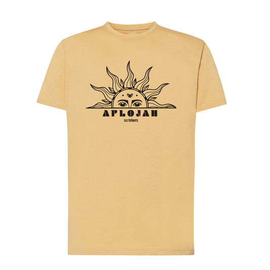 Camiseta corte regular amarilla ''Aflojah"