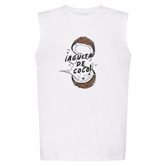 Camiseta regular BL sin manga "Agüita de coco" Opción 2