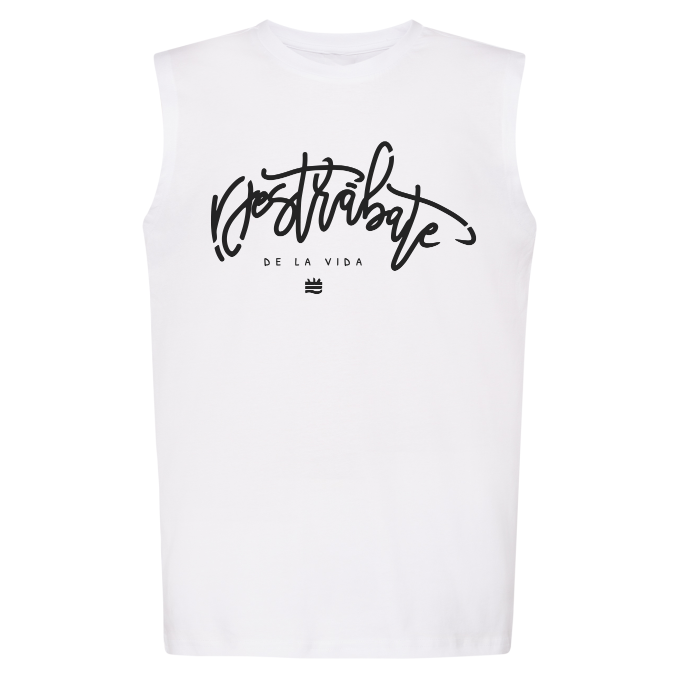 Camiseta regular BL sin manga "Destrábate de la vida"