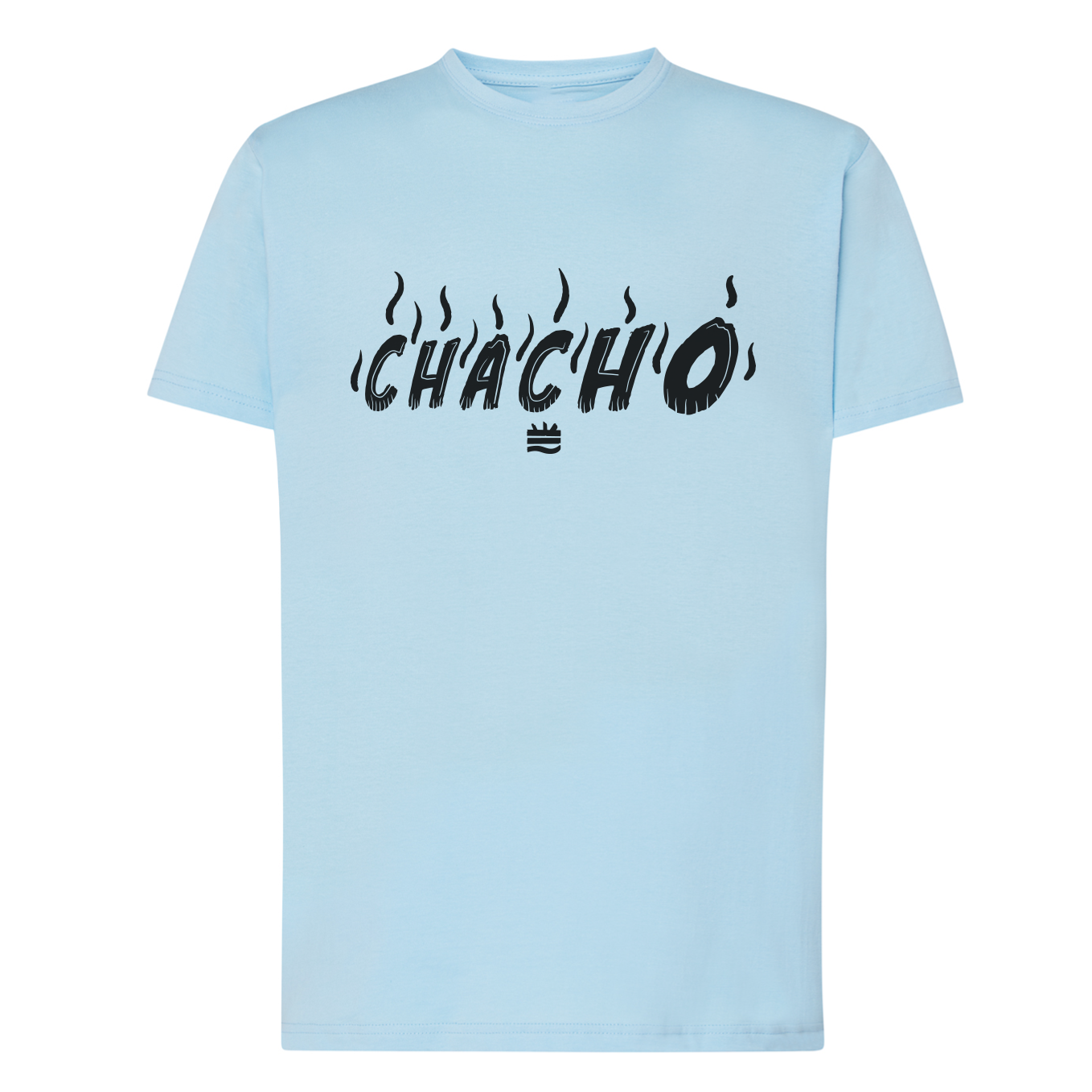 Camiseta corte regular celeste "Chacho"