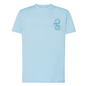 Camiseta corte regular celeste "Agüita de coco"  Opción 4