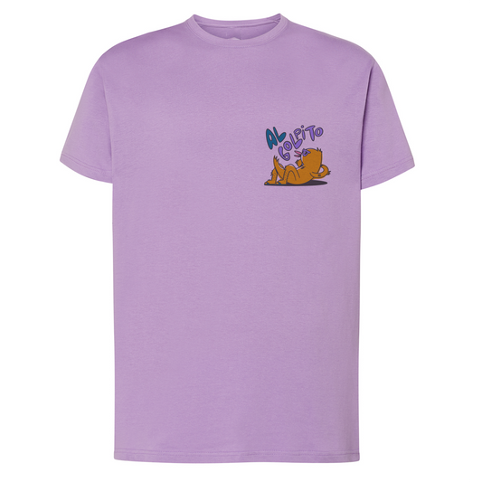 Camiseta corte regular Lila "Al golpito"