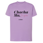 Camiseta corte regular Lila ''Chacha ma, te quiero"