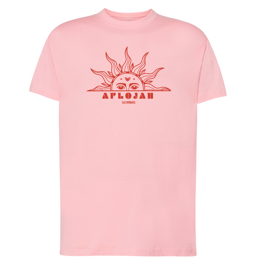 Camiseta corte regular rosa "Aflojah" Opción 2