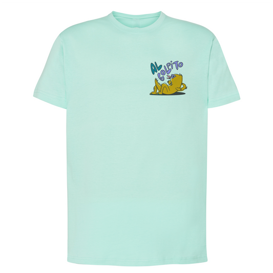 Camiseta corte regular verde claro ''Al golpito"