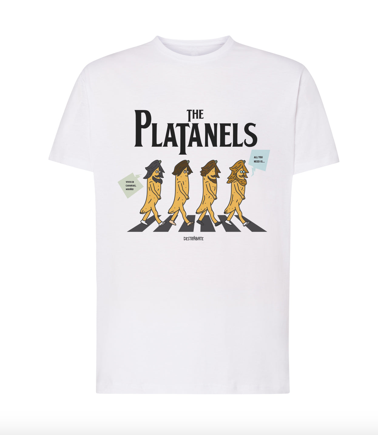 Camiseta ¨The Platanels¨ Regular Unisex Blanca