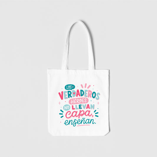Totebag "Héroes que enseñan"