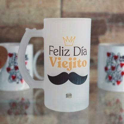 Jarra ''Feliz día viejito''