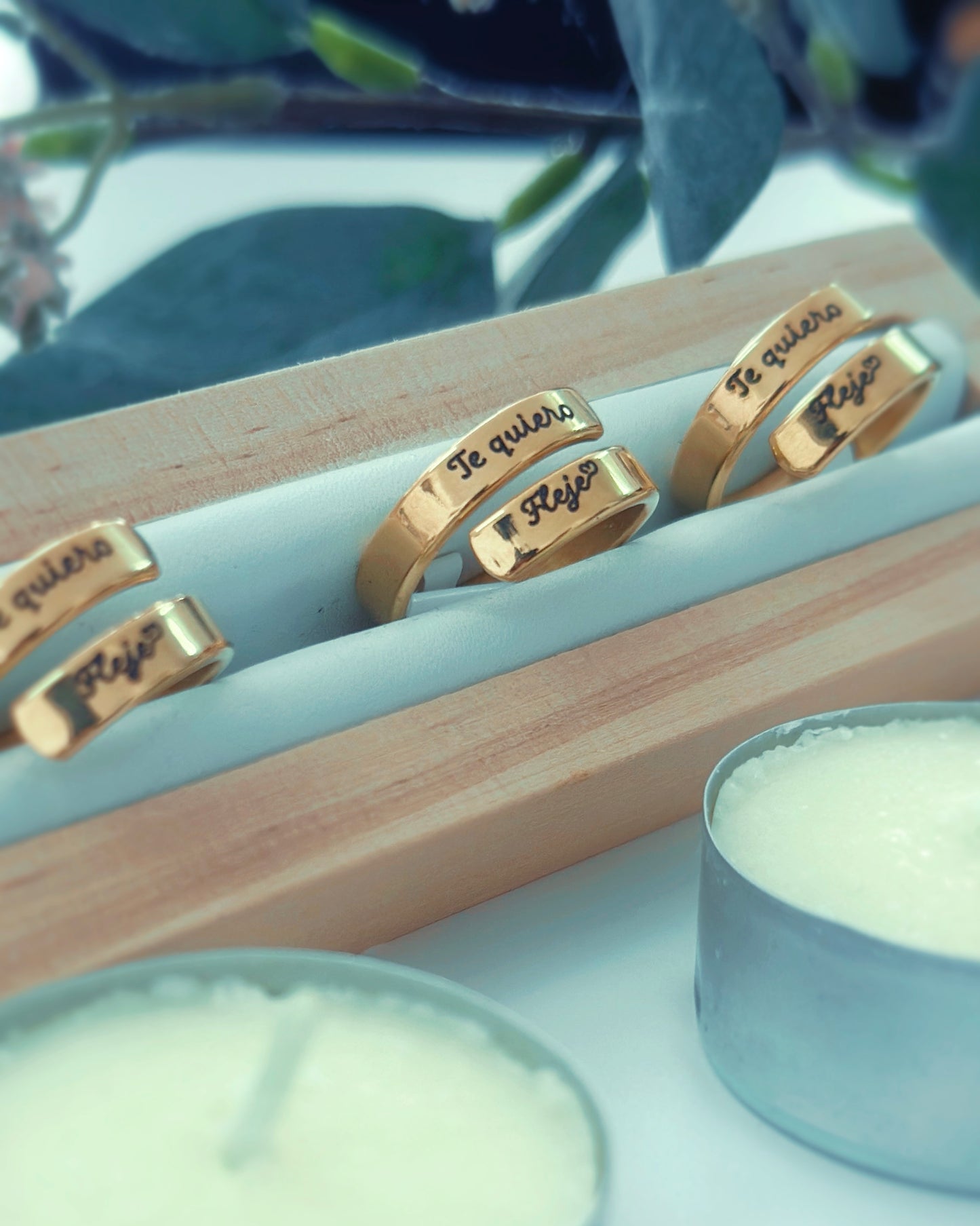 Anillo dorado ''Te quiero Fleje''