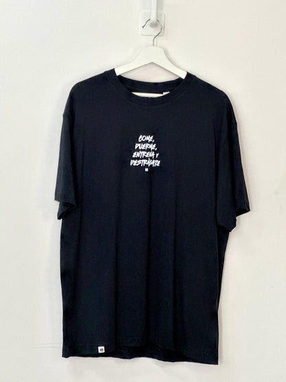 Camiseta Oversize NG "Come, duerme, entrena y destrábate" Talla M