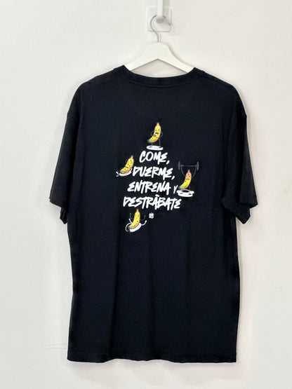 Camiseta Oversize NG "Come, duerme, entrena y destrábate" Talla M