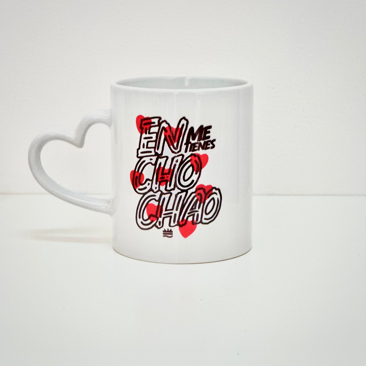 Taza Corazón "Me tienes Enchochao"
