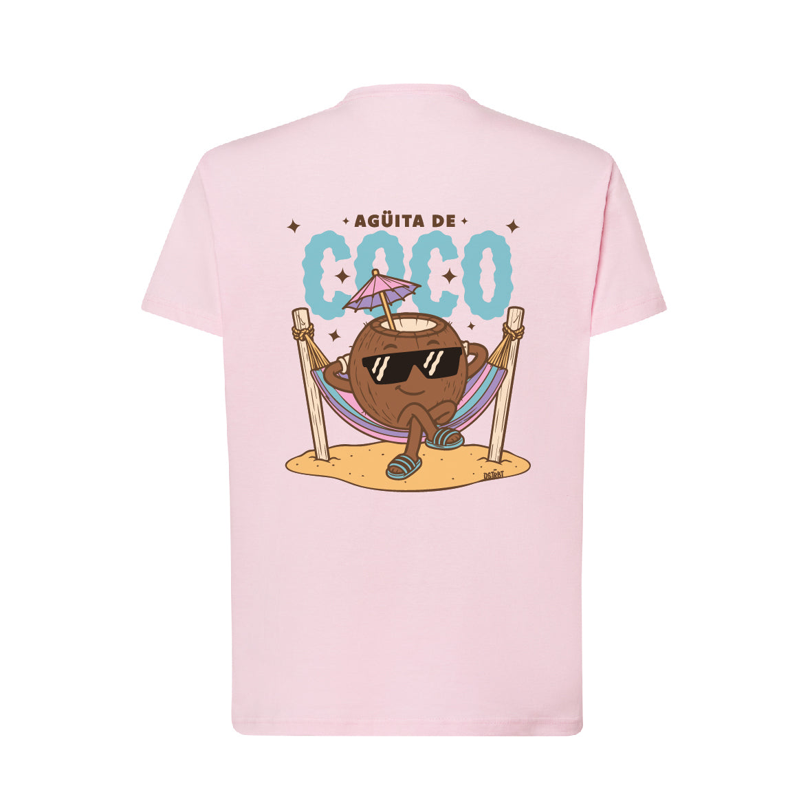Camiseta Rosa "Agüita de coco" Nuevo