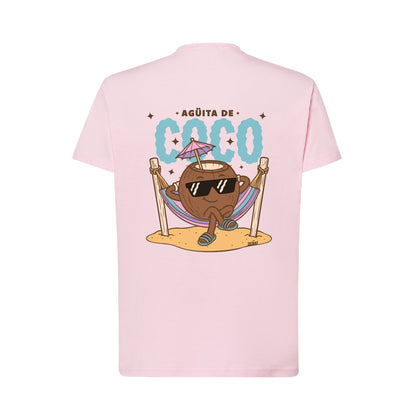Camiseta Rosa "Agüita de coco" Nuevo