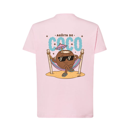 Camiseta Rosa "Agüita de coco" Nuevo