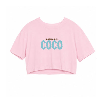 Top Rosa "Agüita de coco" Nuevo