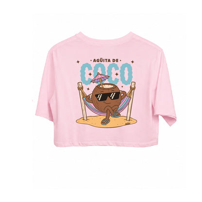 Top Rosa "Agüita de coco" Nuevo
