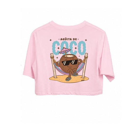 Top Rosa "Agüita de coco" Nuevo