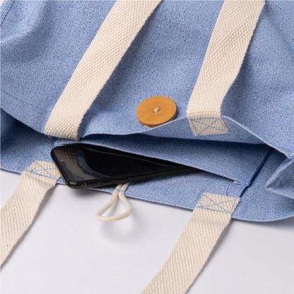 Bolso ¨Chacha Ma, Te quiero" Azul