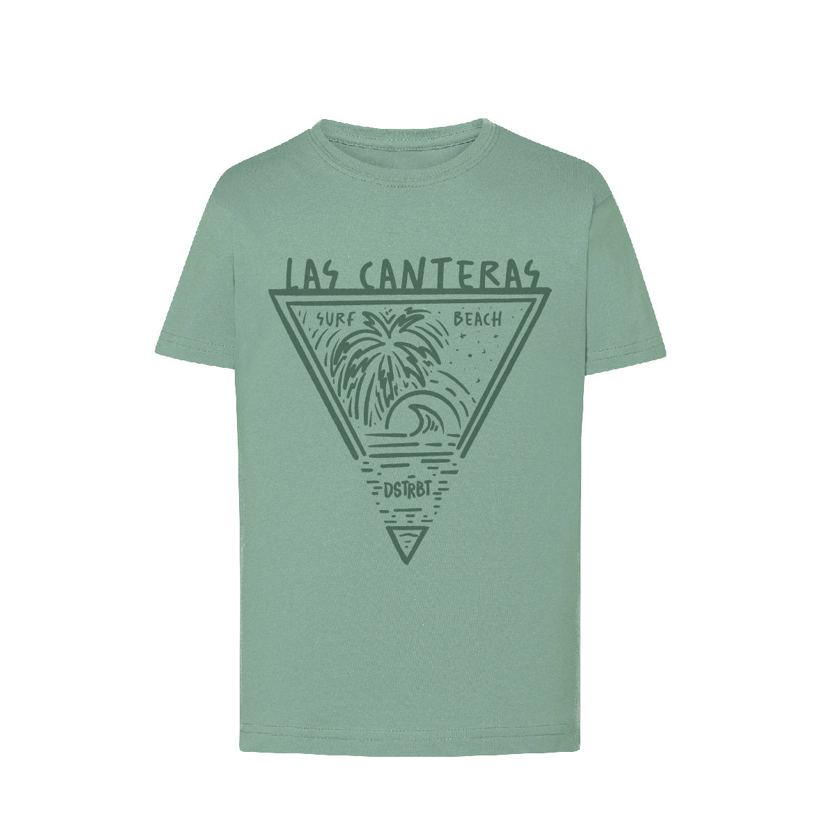 Camiseta Regular Verde Kids "Las Canteras"