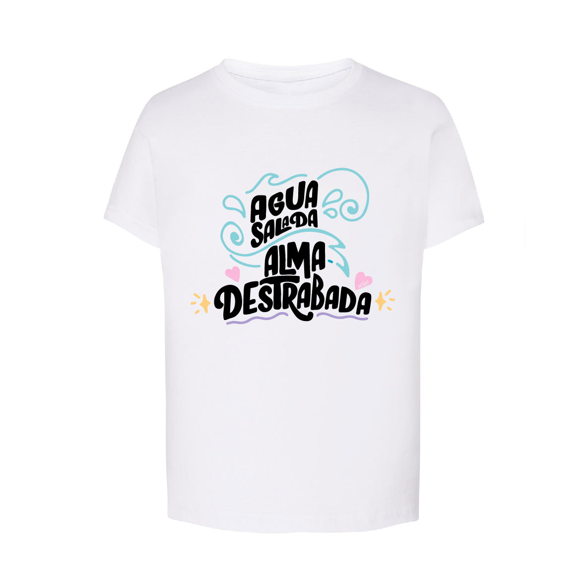 Camiseta Regular BL Kids "Agua Salada, Alma Destrabada"