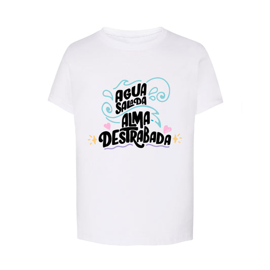Camiseta Regular BL Kids "Agua Salada, Alma Destrabada"