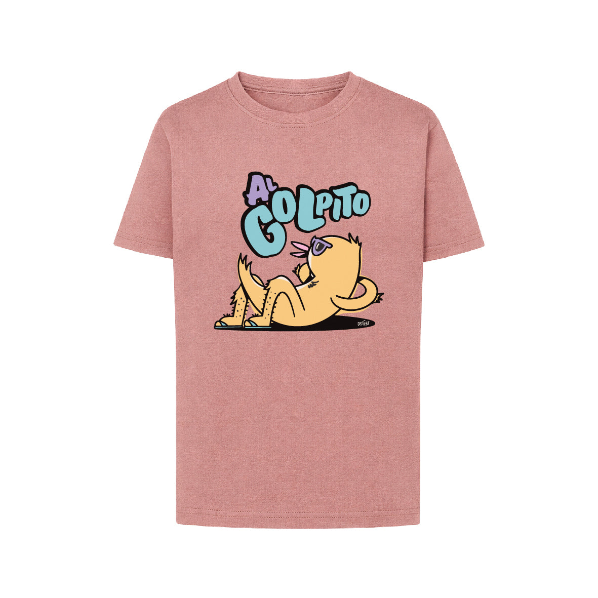 Camiseta Regular Terracota Kids "Al Golpito"