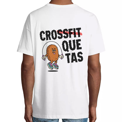 Camiseta Oversize "Cro(ssfit))quetas" BL