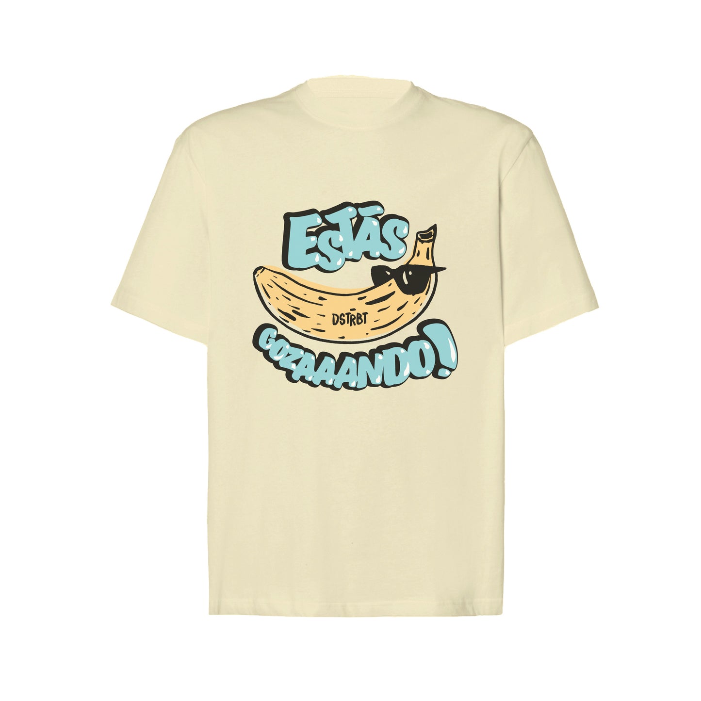 Camiseta Oversize Beige "Estás Gozaando" Opción 1