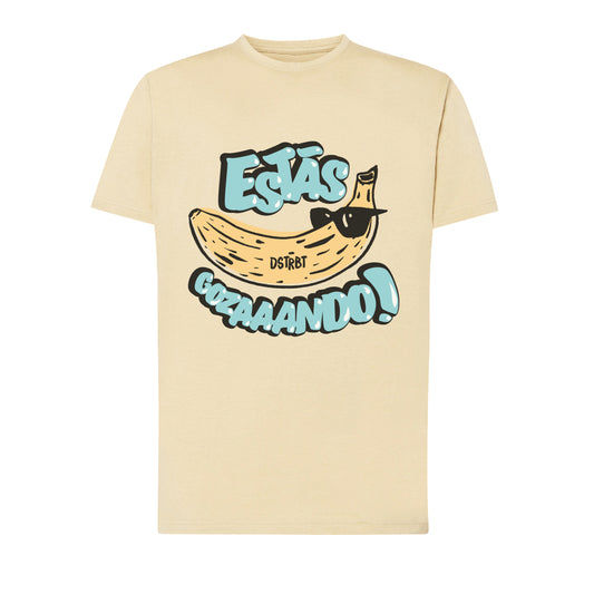 Camiseta Reg Beige "Estás Gozaando" Opción 1