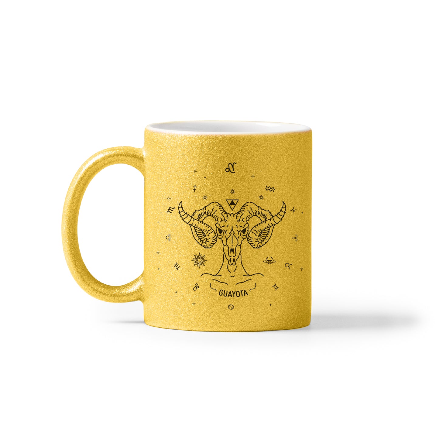 Taza Dorada Horóscopo Canario "Guayota" (Capricornio)