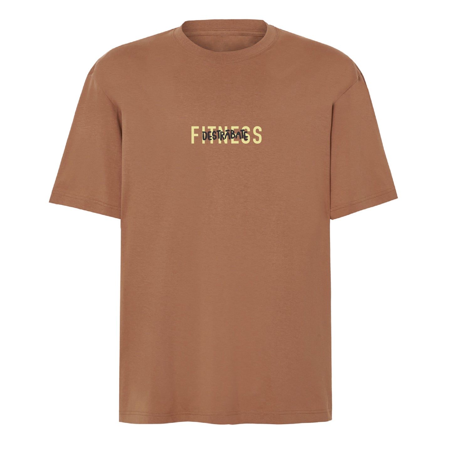 Camiseta Oversize "Adoro Fleje los Burpees (Dijo Nadie Nunca) Terracota