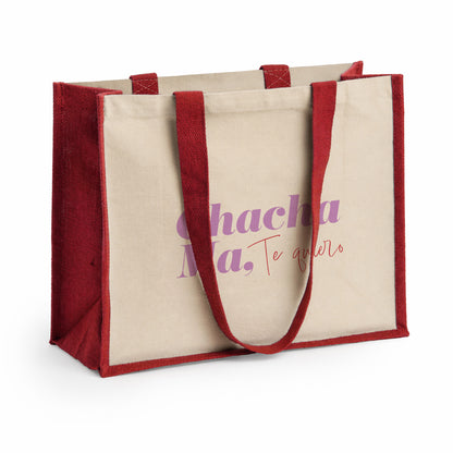 Bolso ¨Chacha Ma, Te quiero" Rojo