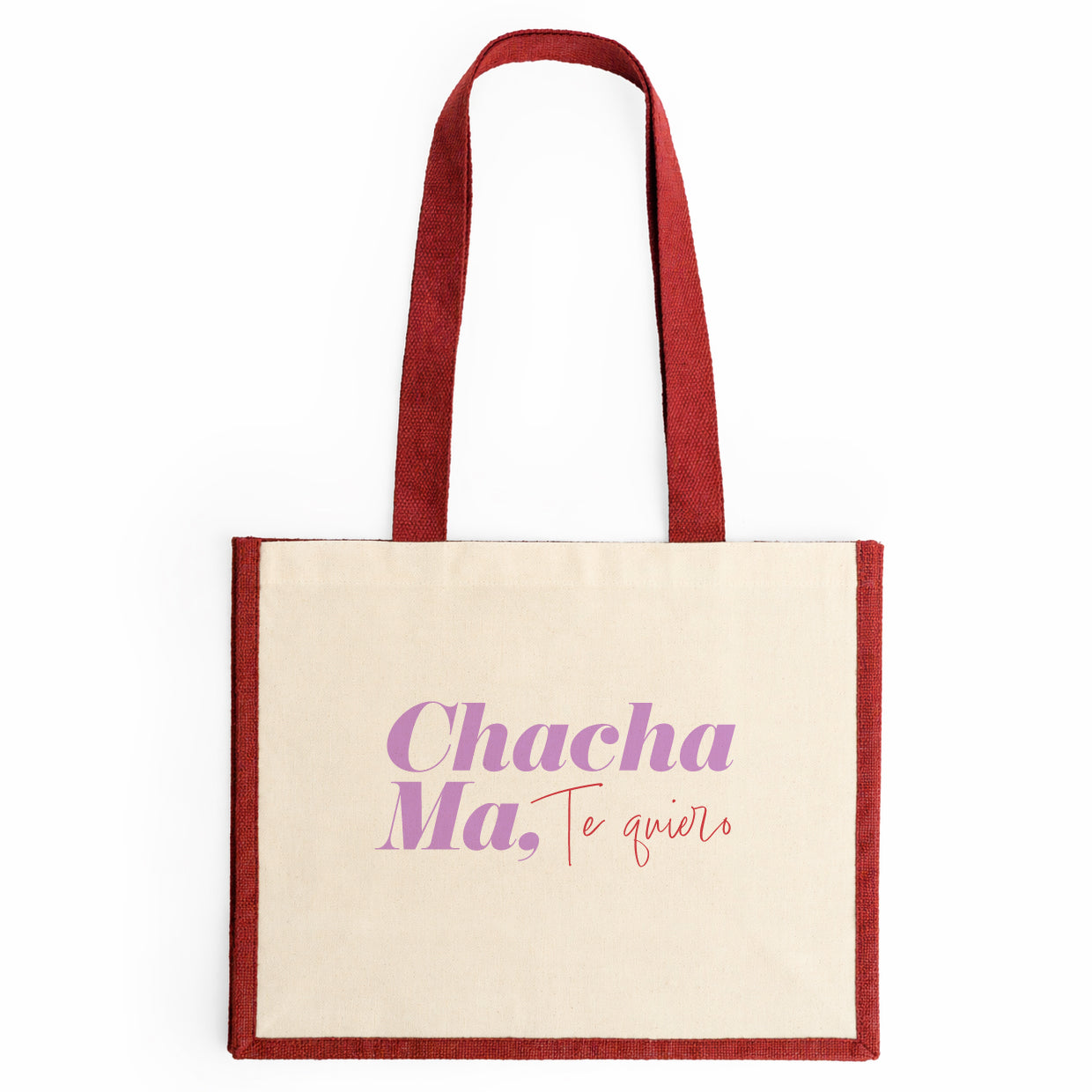 Bolso ¨Chacha Ma, Te quiero" Rojo