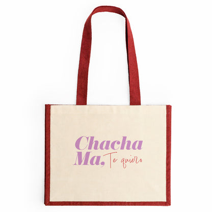 Bolso ¨Chacha Ma, Te quiero" Rojo